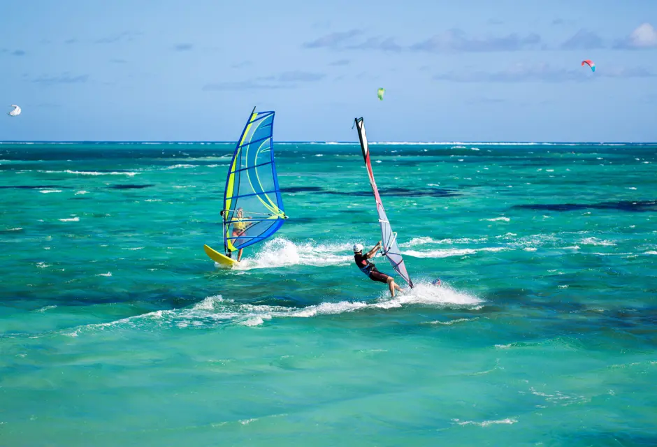 Windsurfers On The Le Morne Beach In Mauritius 2025 01 10 20 37 58 Utc